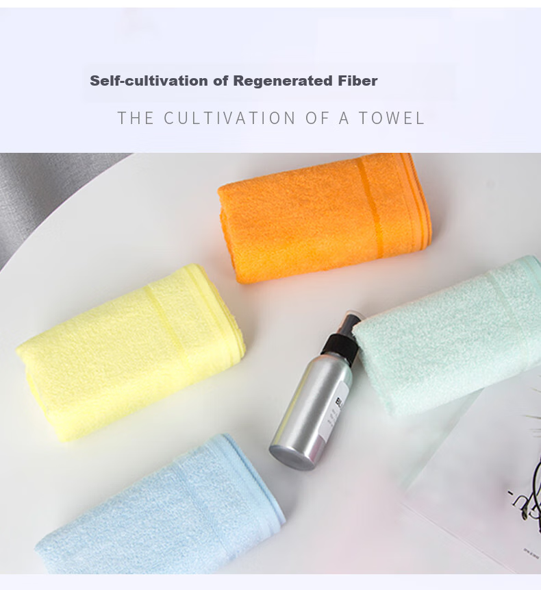 Grace Bamboo Fiber Small Towels, 4-Pack, Soft Solid Color, for Children And Adults, Home Use, Face Washing, Baby Face Towel, 27*48cm, Sports 6