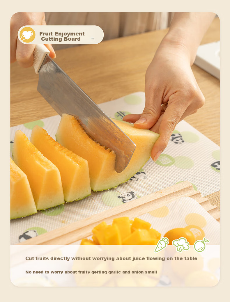 Easy Your Home Portable Antibacterial Plastic Cutting Boards, Large Size with 10 Pieces for Chopping Vegetables And Baby Food Preparatio 9