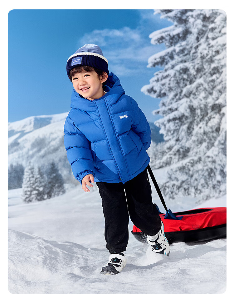 BALABALA Children's down Jacket for Boys And Girls, Winter 2025 Baby Coat, Parent-Child Warm Thick Puffer Jacket for Older Kids 12