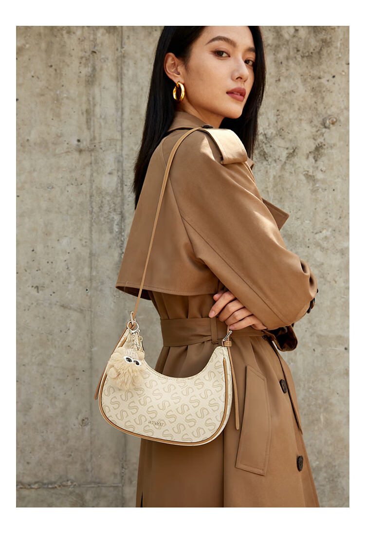Saturday Women's 2026 Crescent Crossbody Half-Moon Underarm Shoulder Handbag Birthday Gift for Girlfriend 5