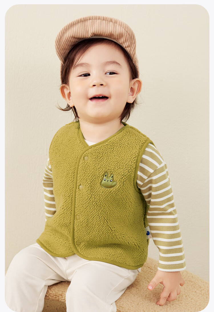 Minibala Unisex Lamb Plush Thickened Fleece Jacket 2025 Fall 18