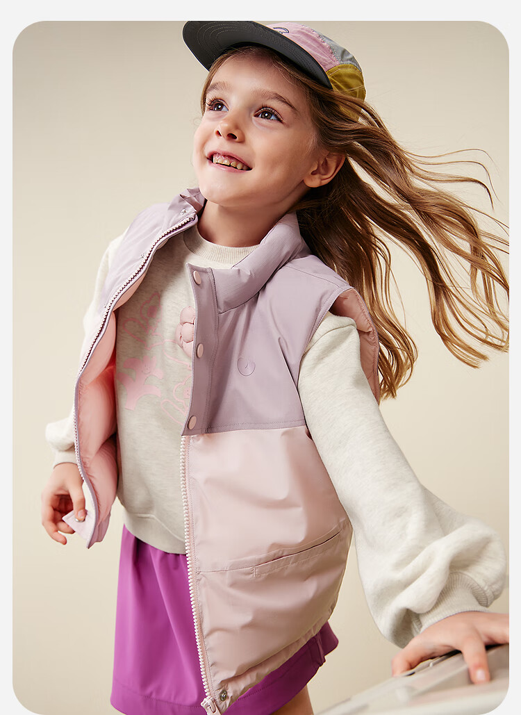 Minibala Kids Unisex Down Vest Windproof Warm Baby Sleeveless Jacket 2025 Winter 1