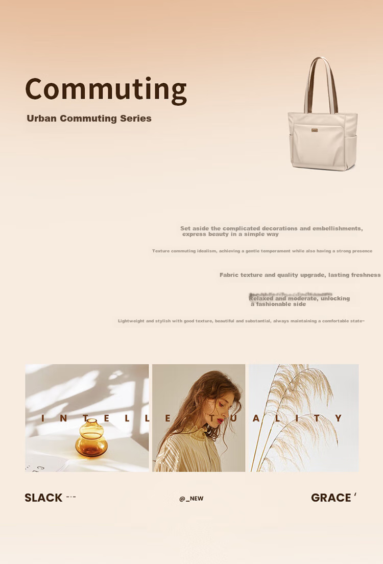 POLO Shoulder Bag, Women's Handbag, Elegant Large Capacity 15-Inch Laptop Bag, Tote Bag, Lightweight Crossbody Bag, Birthday Gift 2