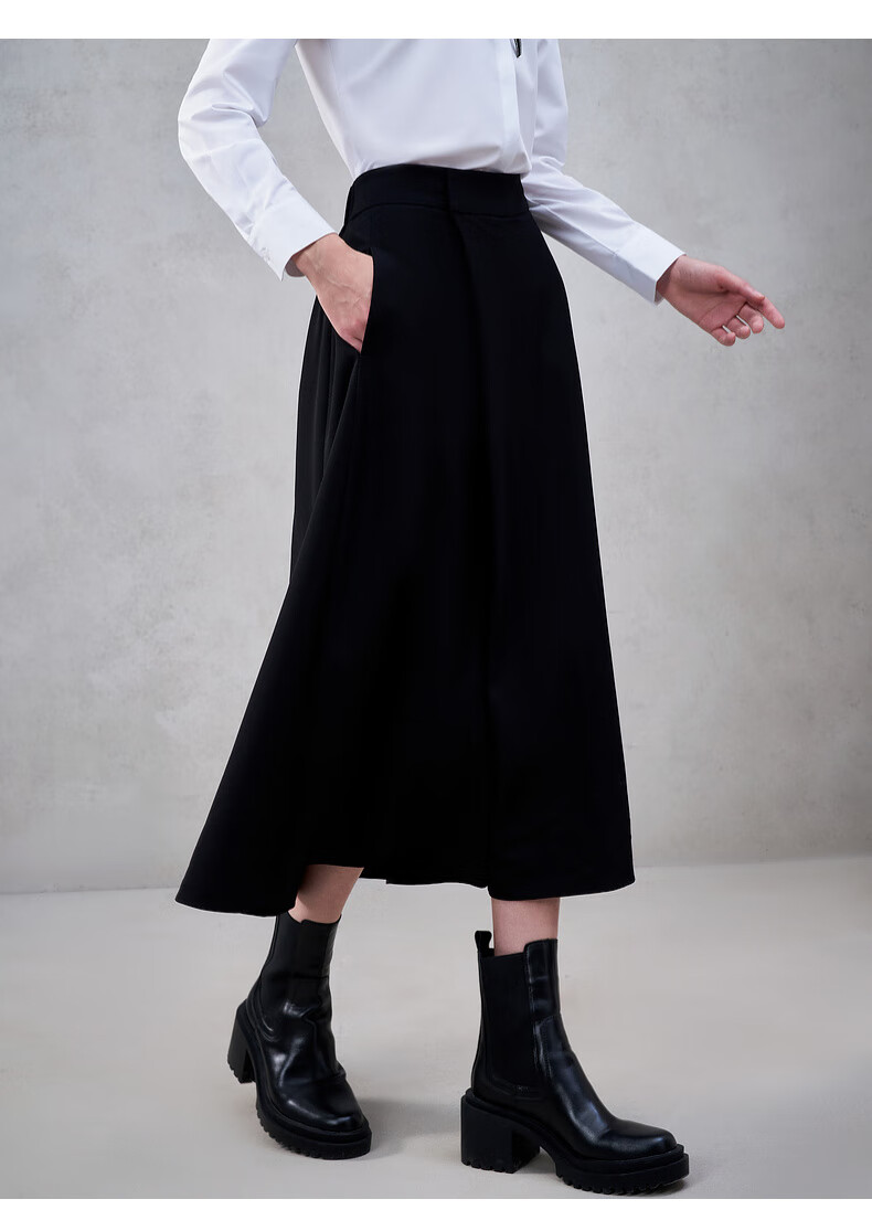 G2000 Women's High-Waist Versatile Casual Skirt-Pants with Multi-Directional Stretch, Spring-Summer Mall Edition 14