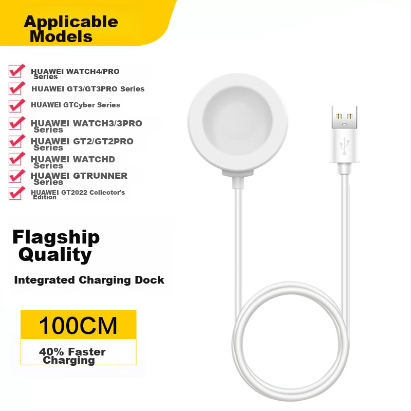 Watchbond Compatible Charger for Huawei Watch GT5/GT6, GT4/GT3 Base Station, Watch4/3 Pro Wireless GT2 Pro Smart Buds/Cyber Integrated Magnetic Fast Charging