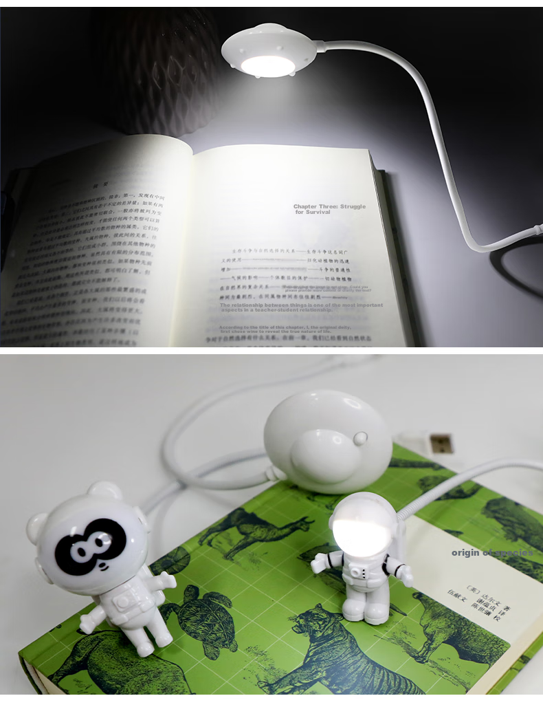 Beifang USB Laptop Desk Lamp White LED Portable Light Enhanced Version Outdoor Night Light Mobile Power Bank Energy-Saving Lamp Computer Keyboard Lighting Eye Protection Switch Touch 2143 10