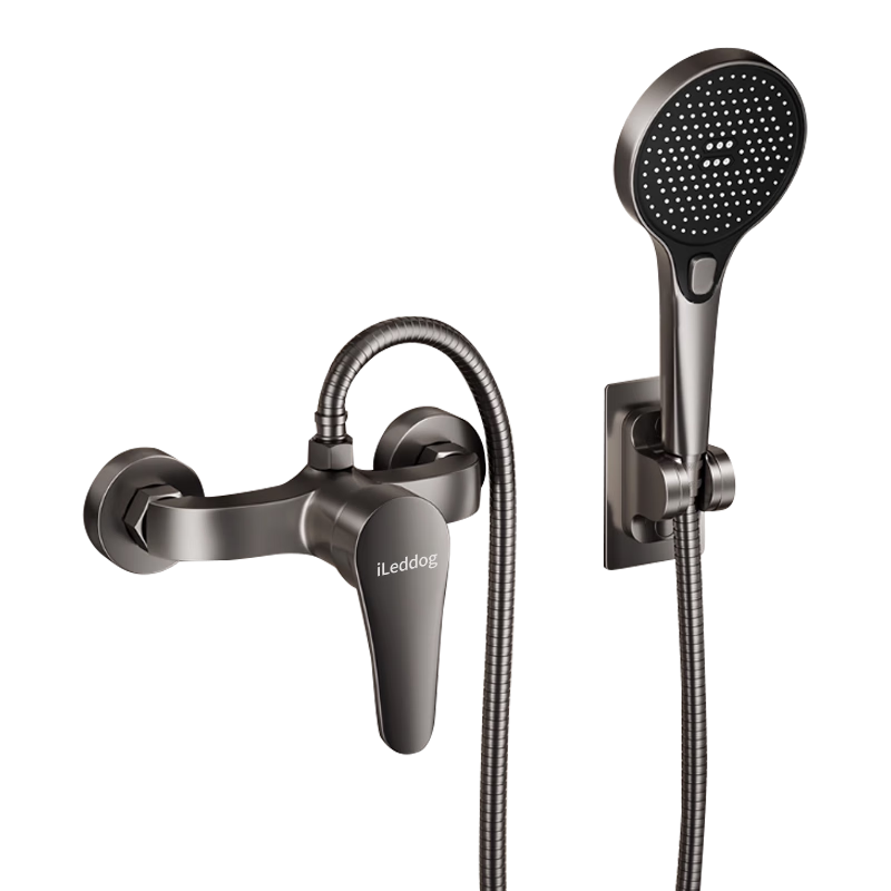 ILeddog [Germany] All-Copper Shower Faucet, Hot And Cold Mixing Valve, Concealed Bathroom Installation, Simple Shower Set, Complete Kit 509