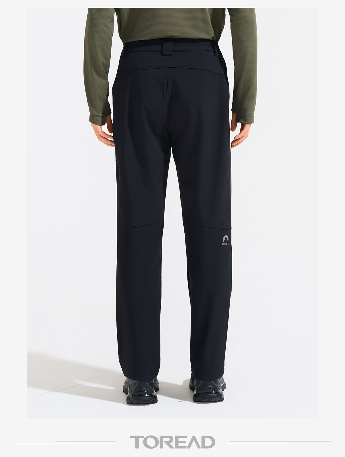 TOREAD Men's Softshell Pants Autumn Winter Outdoor Waterproof Windproof Stretch Fleece Hiking Pants TAMMAN91045 1