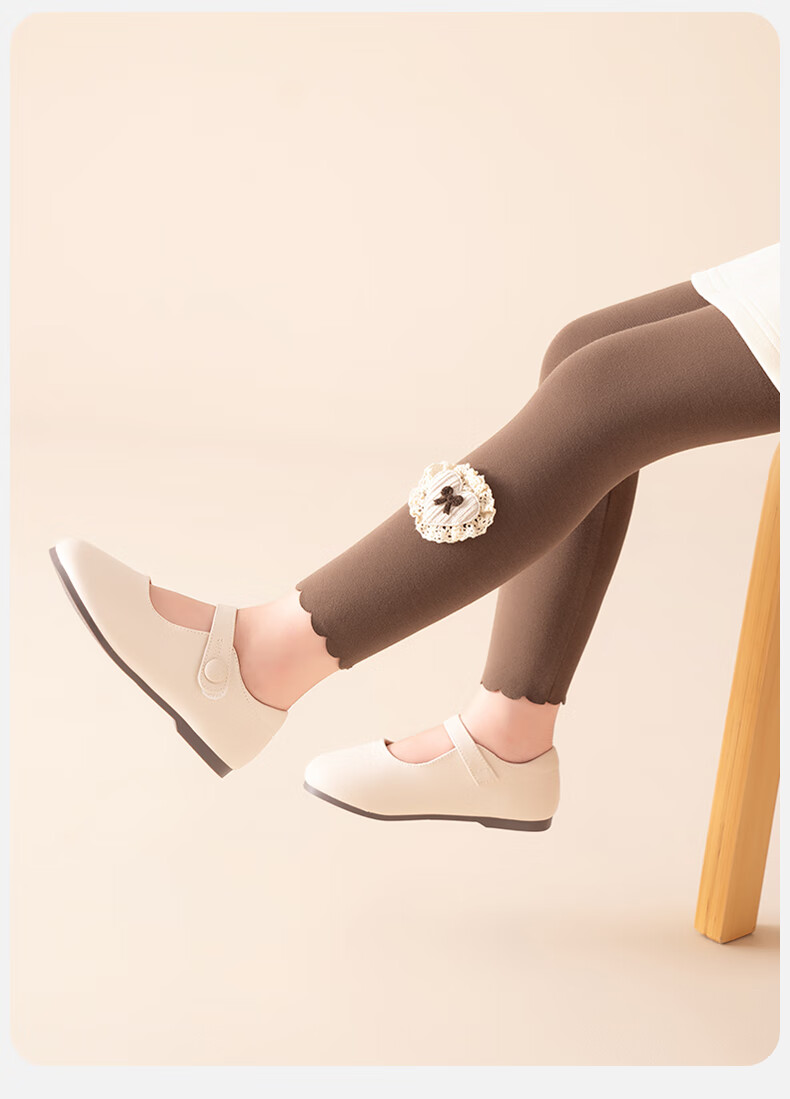 Ziyouxi Children's Autumn Leggings 9/10 Pants 2025 New Girls' Versatile Comfortable Fall Trousers 11