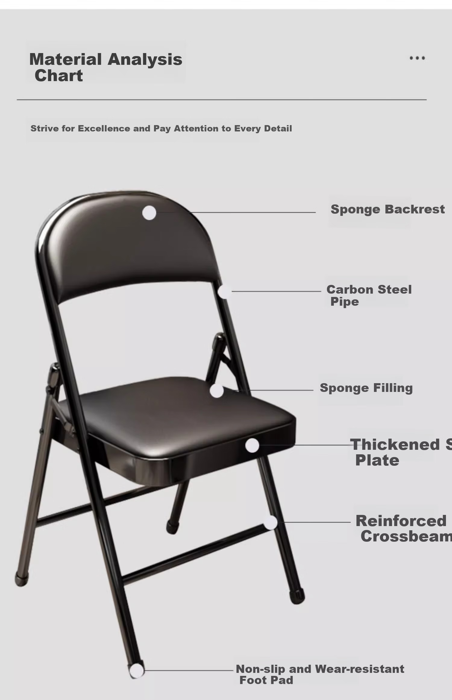 Huayinxuan Folding Chair, Computer Chair, Office Chair, Home Chair, Conference Chair, Training Chair, Dormitory Chair, Dining Chair with Backrest, Portable Seat 12