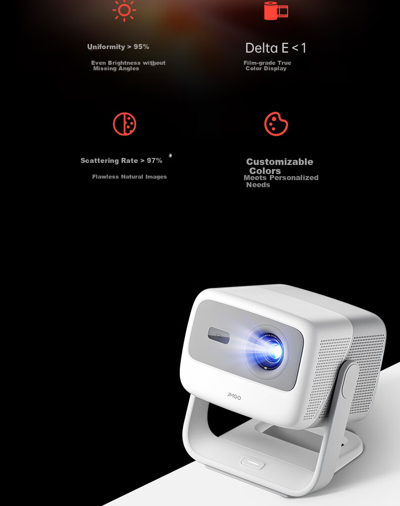 JMGO N1S 4K Special Edition Tri-Color Laser PTZ Projector Home Use 1500 CVIA High Brightness 4K Ultra HD Smart Home Theater National Subsidy 38 Goddess Festival Gift 11