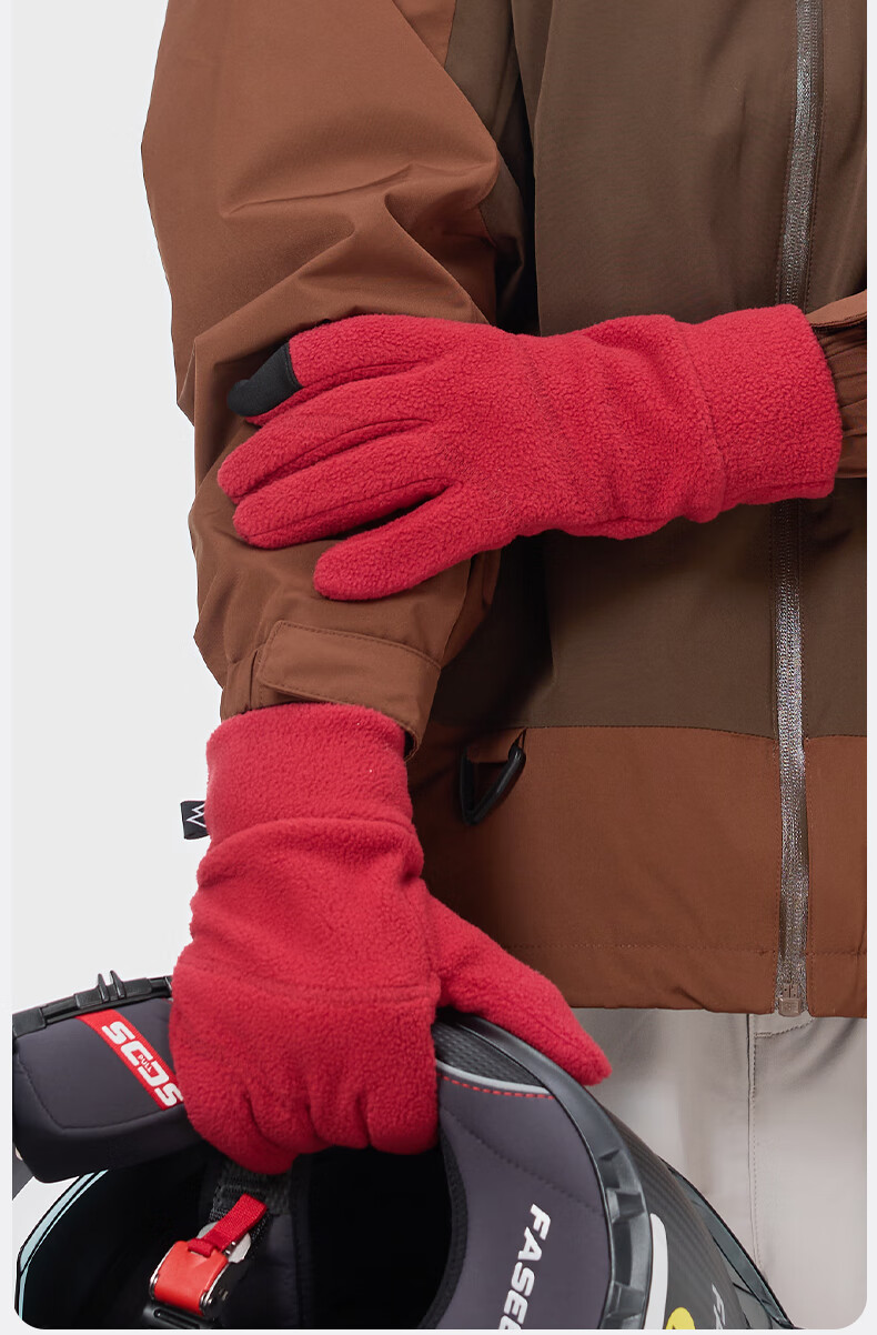 MISSION UV Fleece Lined Thermal Gloves for Men Winter Outdoor Driving Riding Electric Motorcycle Bicycle Windproof Cold Resistant Touchscreen Gloves 11