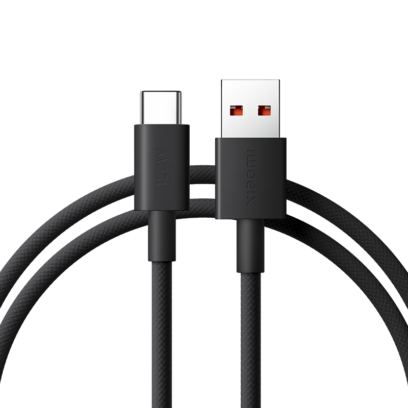 MI 6A A-C 1M Braided Data Cable Black