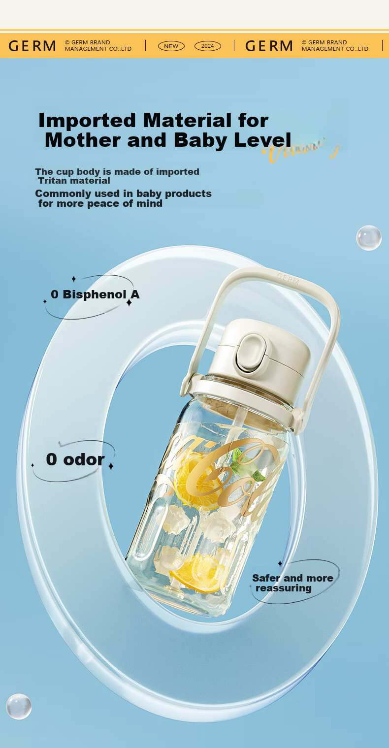 Germ Coca-Cola Summer Plastic Cup with Straw, Heat-Resistant Large Capacity Sports Water Bottle, 1250ML Lime Flavor 7