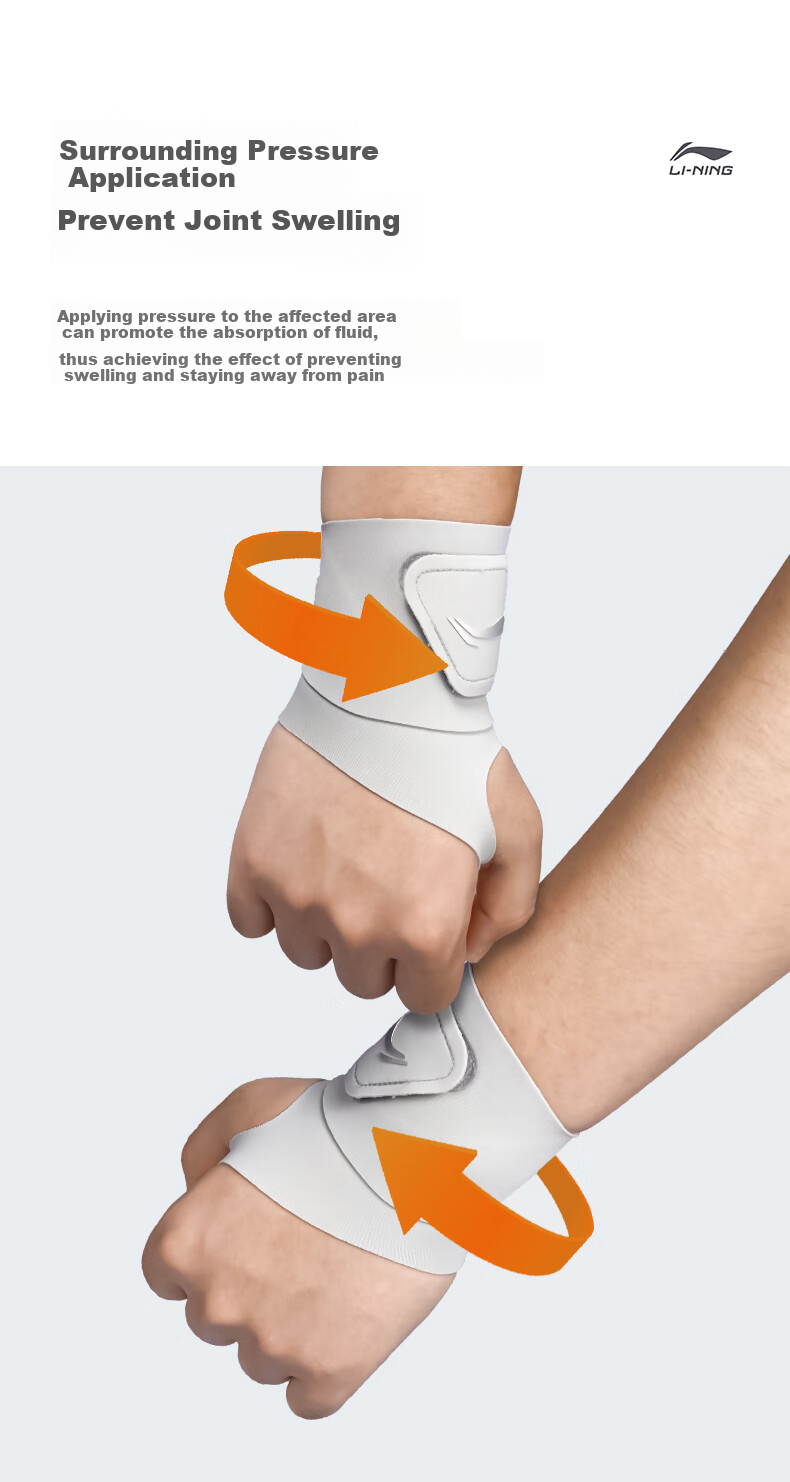 Li-Ning Wrist Support for Tendonitis, Sprains, TFCC Injury, And Sprained Wrist, Joint Brace with Compression for Rehabilitation And Recovery 7