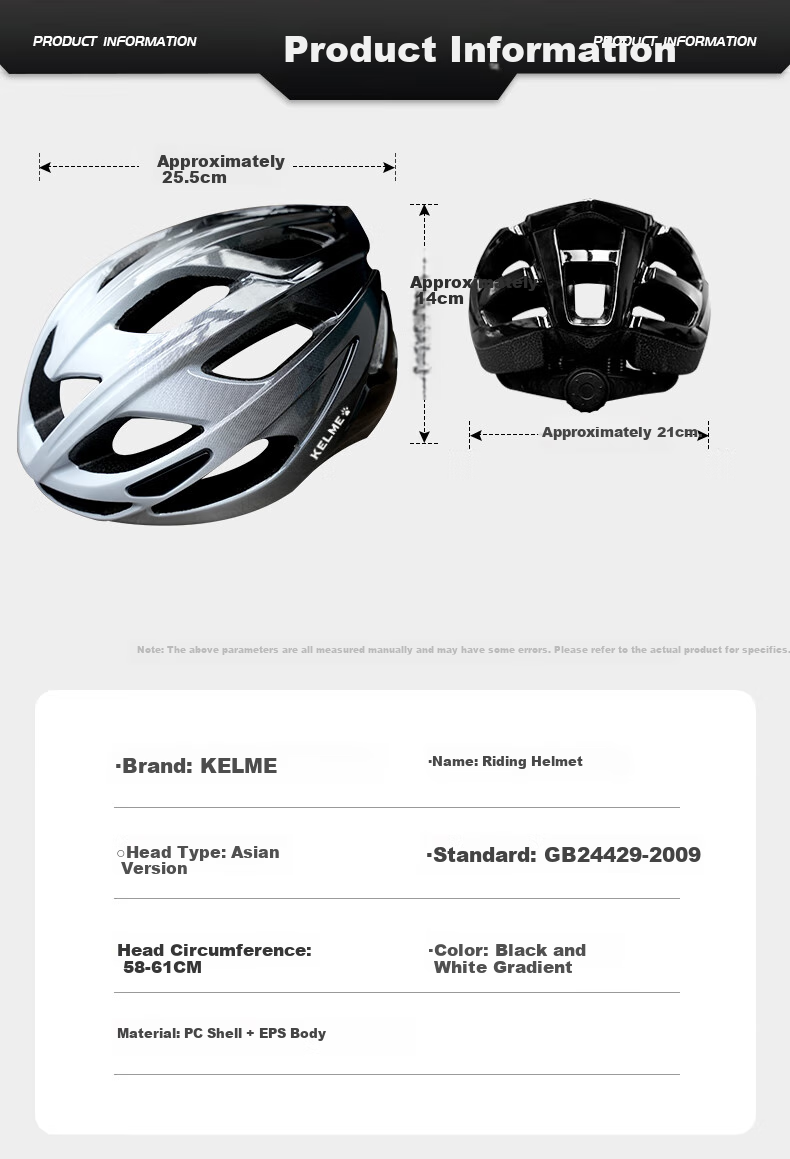 KELME Cycling Helmet, Bicycle National Standard Certified, Mountain And Road Bike Safety Helmet, for Men And Women, Large Head Circumference, One-Piece Molding 8