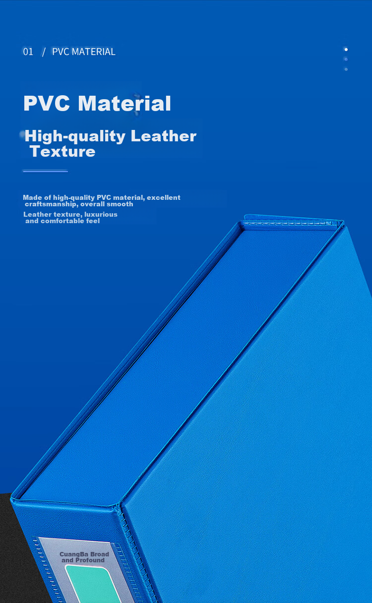 GuangBo 65mm A4 Magnetic File Box, Thickened Document Box with 55mm Capacity, File Storage Box for Financial Records And Receipts (Without Paper Clip), Blue A88301 4