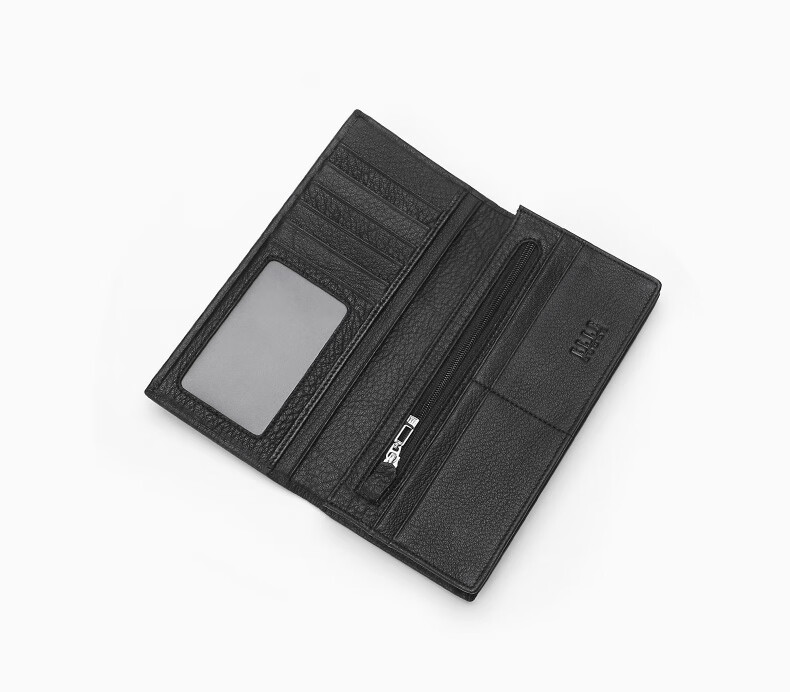 ELLE HOMME Men's Long Wallet, Top-Grain Leather Multifunctional Billfold, Horizontal Style Wallet 1312, Birthday Gift for Me 5