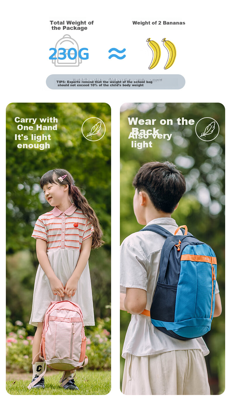 VICTORIATOURIST Backpack for Children, Boys' Outdoor Travel Backpack, Kindergarten And Elementary School Student Lightweight Small Schoolbag, Autumn Outing Backpack for Girls 3
