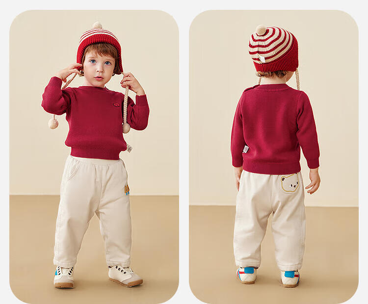 Minibala Girls Baby Half Turtleneck Soft Sweater Base Shirt Skin-friendly Warm Sweet 2025 Winter 8