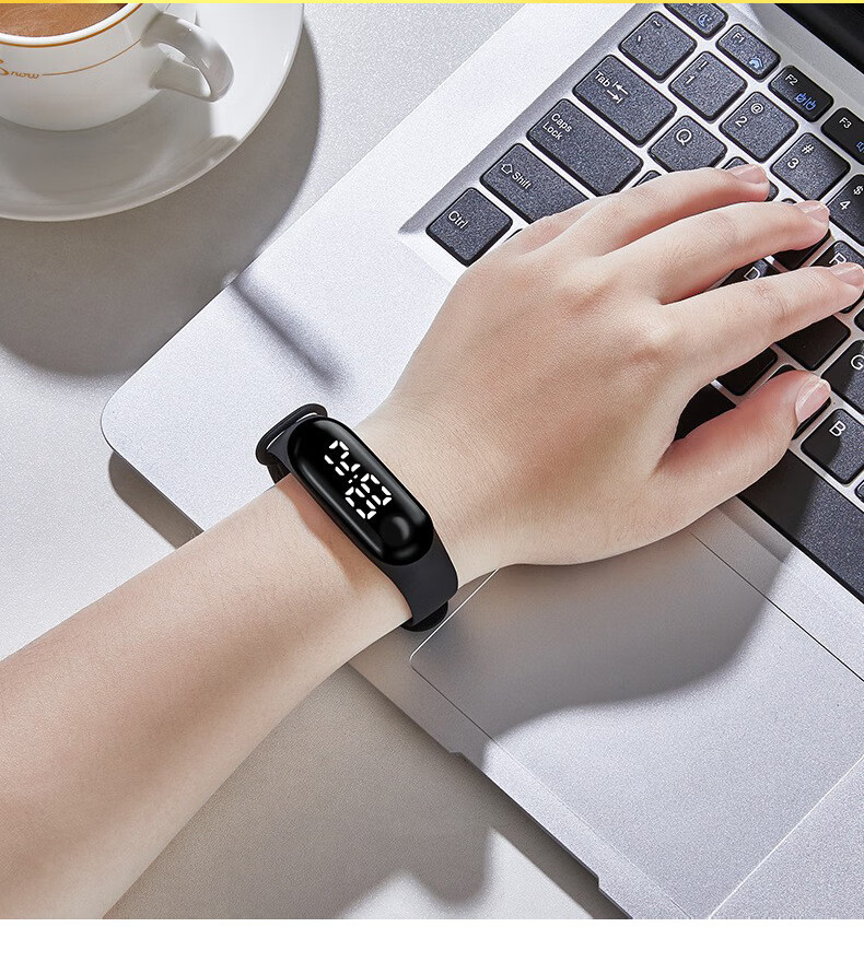 YAJIA Electronic Watch Student Touchscreen LED White Light Sports Waterproof Digital Watch 20