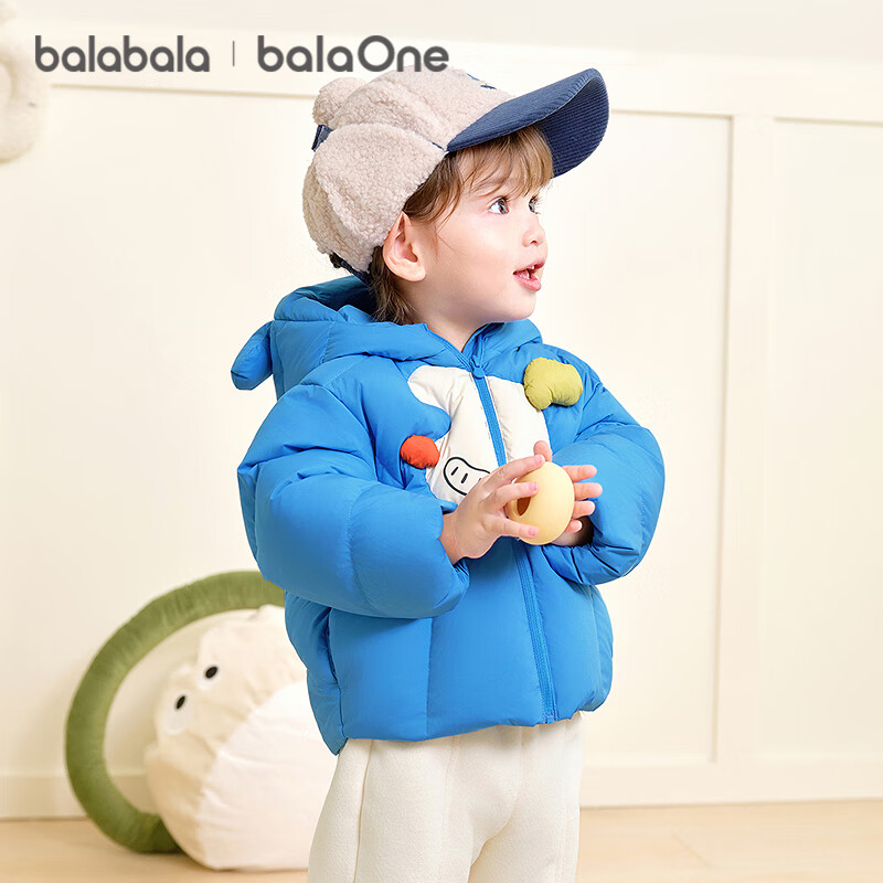 BALABALA Kids Down Jacket Boys Girls Winter 2025 New Thickened Puff Down Coat Baby Warm Clothes