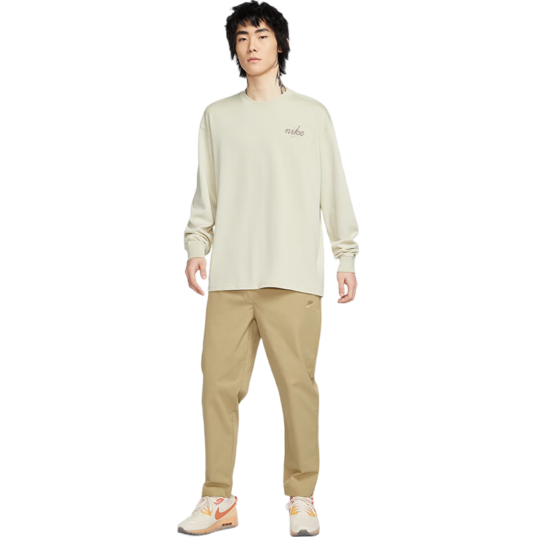 NIKE Men's Woven Trousers Autumn Winter Sports Tapered Pants Comfortable Simple HJ1998-297 Khaki L