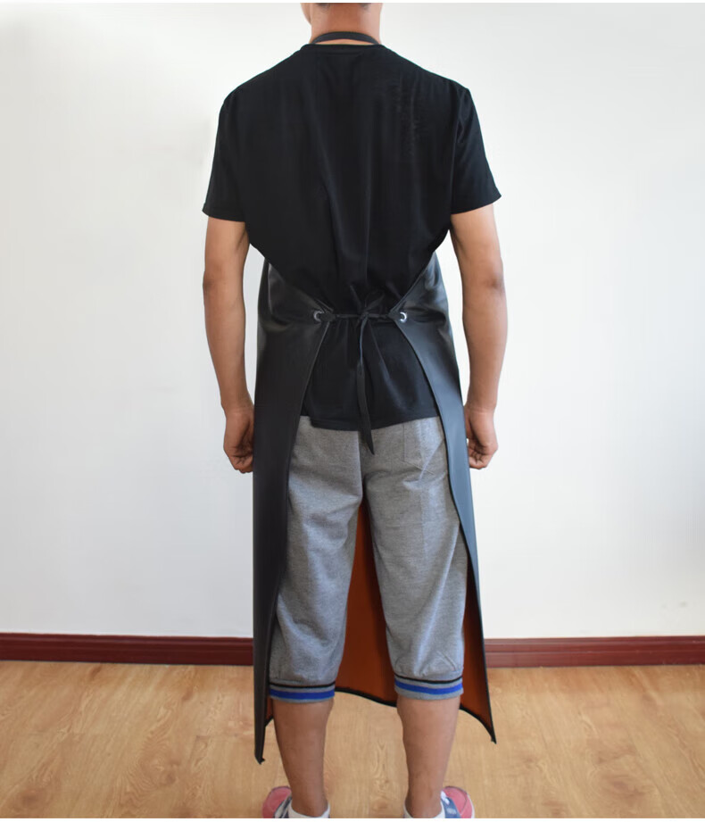 Lido According to Chen Waterproof Apron PVC Acid and Alkali Resistant Waterproof Oil-Proof Double-Layer Composite Durable Kitchen Apron for Fish Processing and Aquatic Products Extra Large Thickened W 3