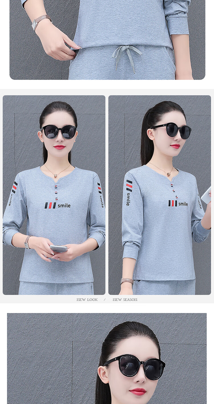 Woodpecker Pure Cotton Regular Shoulder Long Sleeve T-Shirt Women Autumn New Casual Plus Size Slim Fit Base Shirt Top Black 3XL 16
