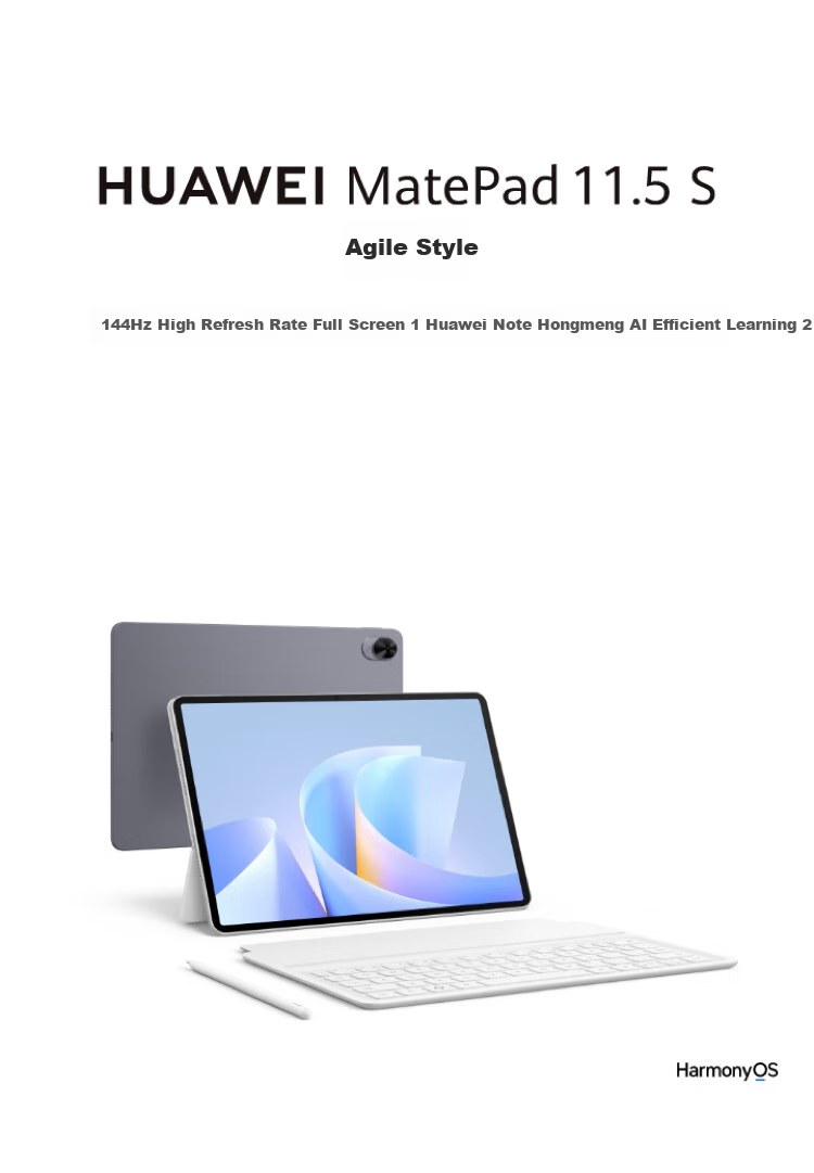 HUAWEI MatePad 11.5 S Agile Edition 2025 HUAWEI Tablet High Refresh Rate 2.8K Ultra-Clear Full Screen Student Learning WIFI 12GB+256GB Frost Silver 2