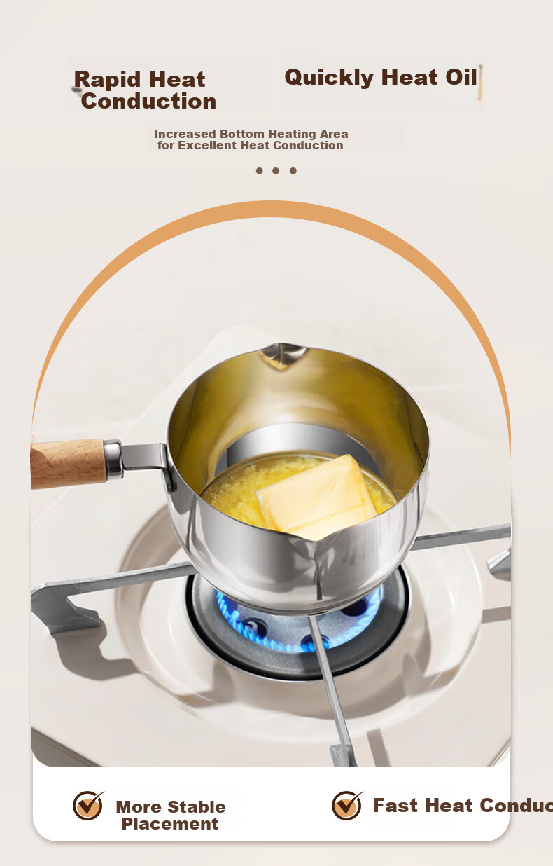 SUPOR Stainless Steel Oil Frying Pan, Home Use for Pouring And Searing Oil, KGF20AH10 2