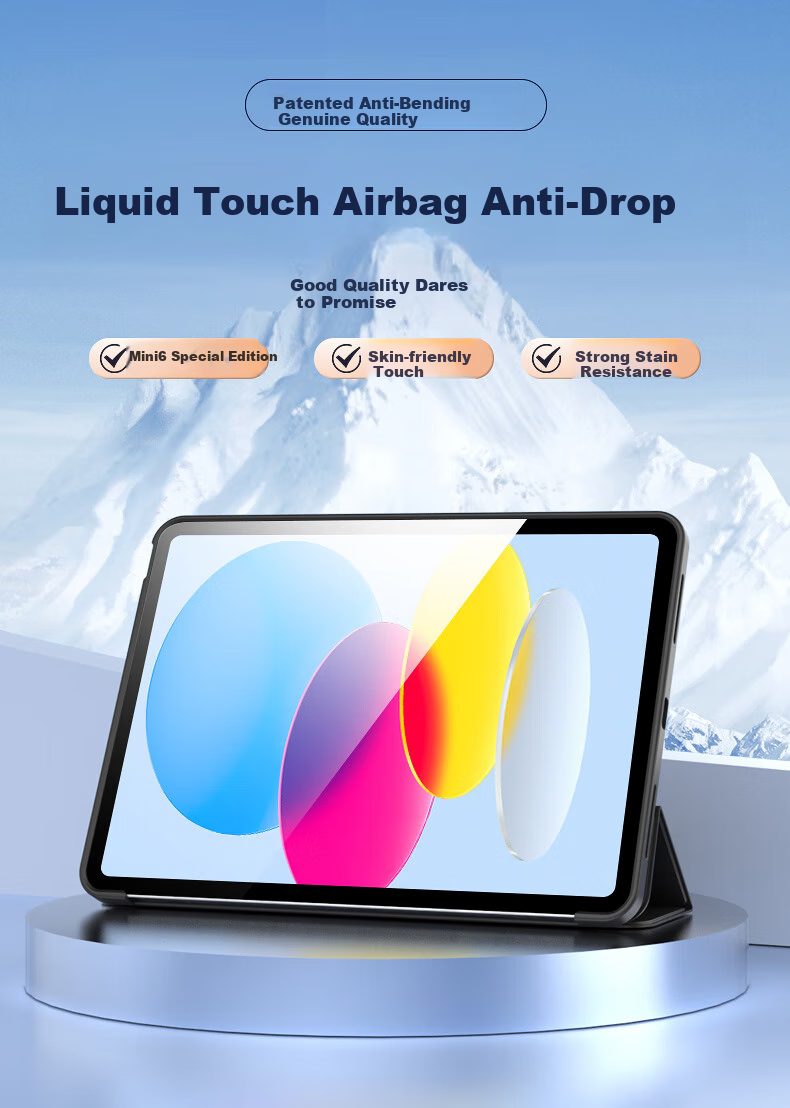 RBP Compatible with 2024/21 IPad Mini 7/6 Case, 6th/7th Generation A17 Pro Tablet, 8.3-Inch Tablet Protective Cover, Full Protection Shockproof Soft Shell, Slim And Lightweight 1