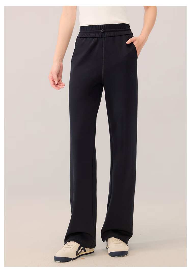 RA&RN / Love As You 2025 Autumn New Women's Sports Casual Pants Elastic Waist Loose Wide-Leg Draped Straight-Leg Trousers 11