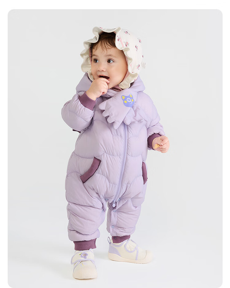 BALABALA Kids Baby Down Jumpsuit Winter Outwear Fashion [Mall Same Style] 200425120202 6
