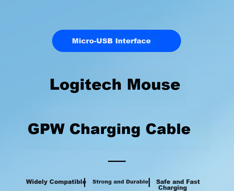 Masentek Compatible Charging Cable for Logitech G Pro Wireless Mouse GPW First Generation/Second Generation, for G900/G903/403/703/502/GPRO/GPX Hero Charger 3