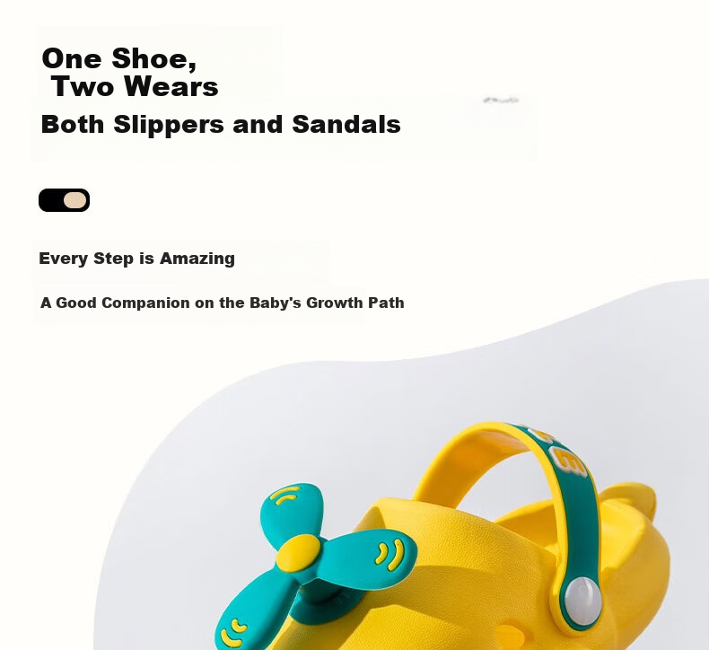 Huameijianbu Children's Slippers, Boys And Girls Baby Indoor Outdoor Wear, Soft Sole Non-Slip Beach Clogs, HM026 Pink, Size 26-27 14