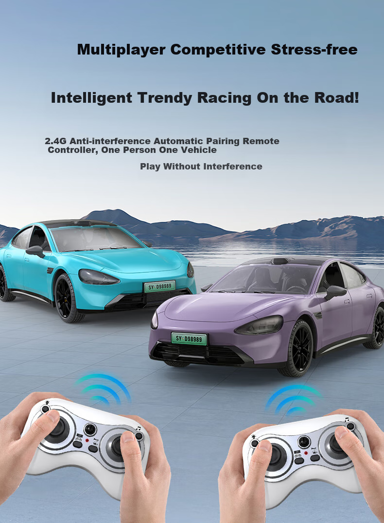 Shuangying Audi Official Authorized New Energy Remote Control Car Toy, Racing Car with Fast Charging Station, Electric Vehicle, Children's Birthday Gift 11
