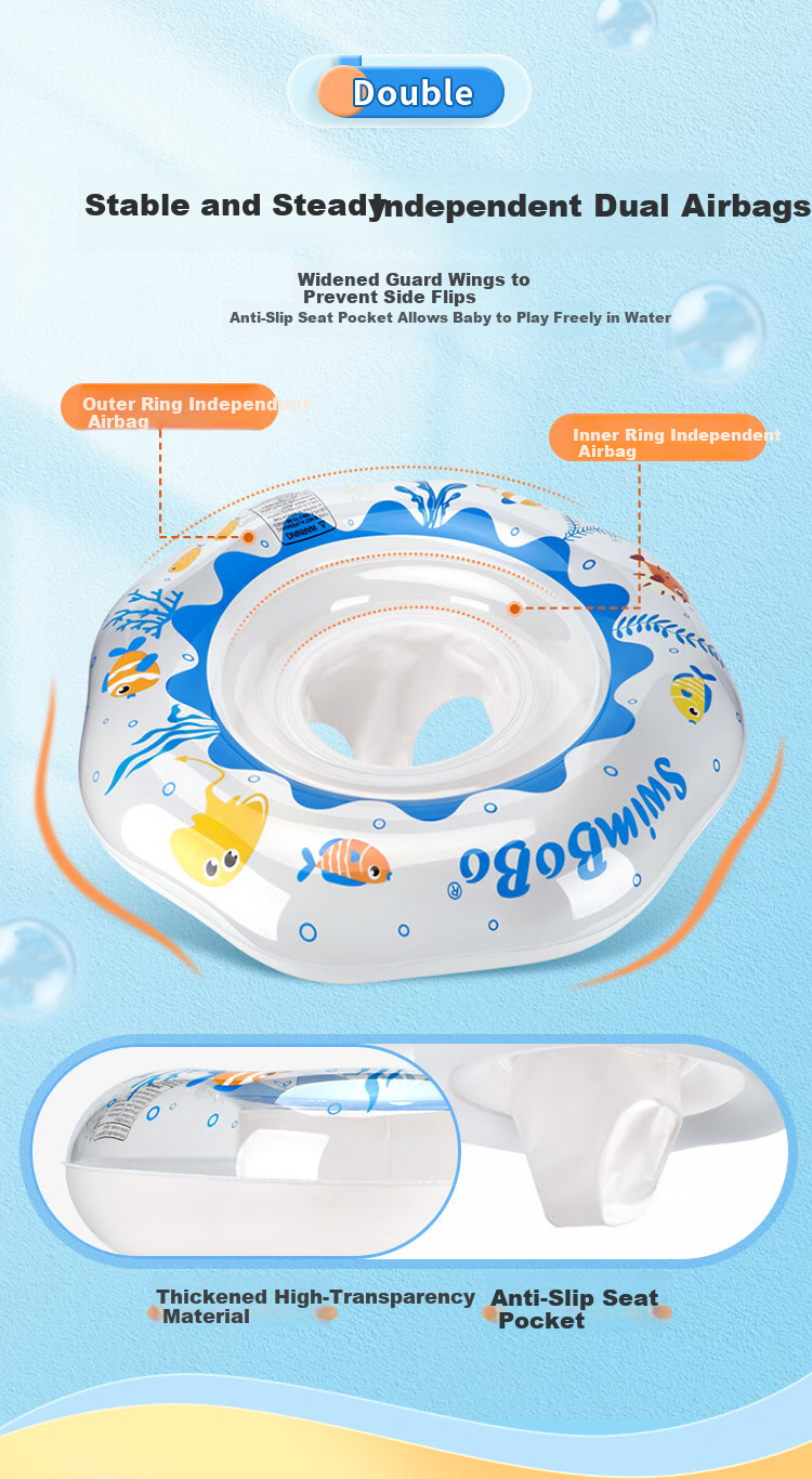 Swimbobo Children's Swim Ring, Baby Water Play Float, Kids Swimming Ring, Baby Swimming Equipment Safety Seat K8015B 4