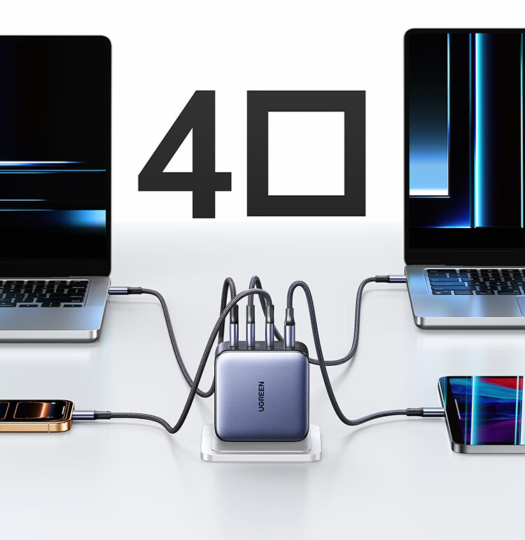 UGREEN 140W GaN Charger Set Type-C Multi-Port Fast Charger Compatible with PPS/PD100W for Apple Xiaomi 17 Phones MacBook Pro Laptop DJI 15