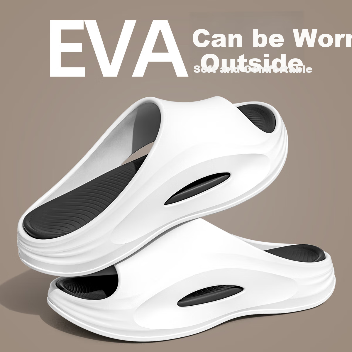 TZLDN Women's Sports Slippers, Summer 2025 New Style, Non-Slip EVA, Comfortable Couple Beach Sandals, Outdoor Wear Slippers for Wome