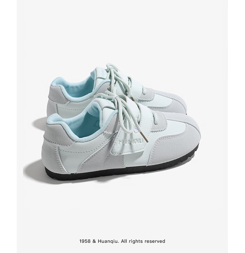 Global Magic Velcro Board Shoes Puffy White Shoes New Ins Ugly Cute Women's German Training Shoes KMXFX8093 Beige Size 35 8