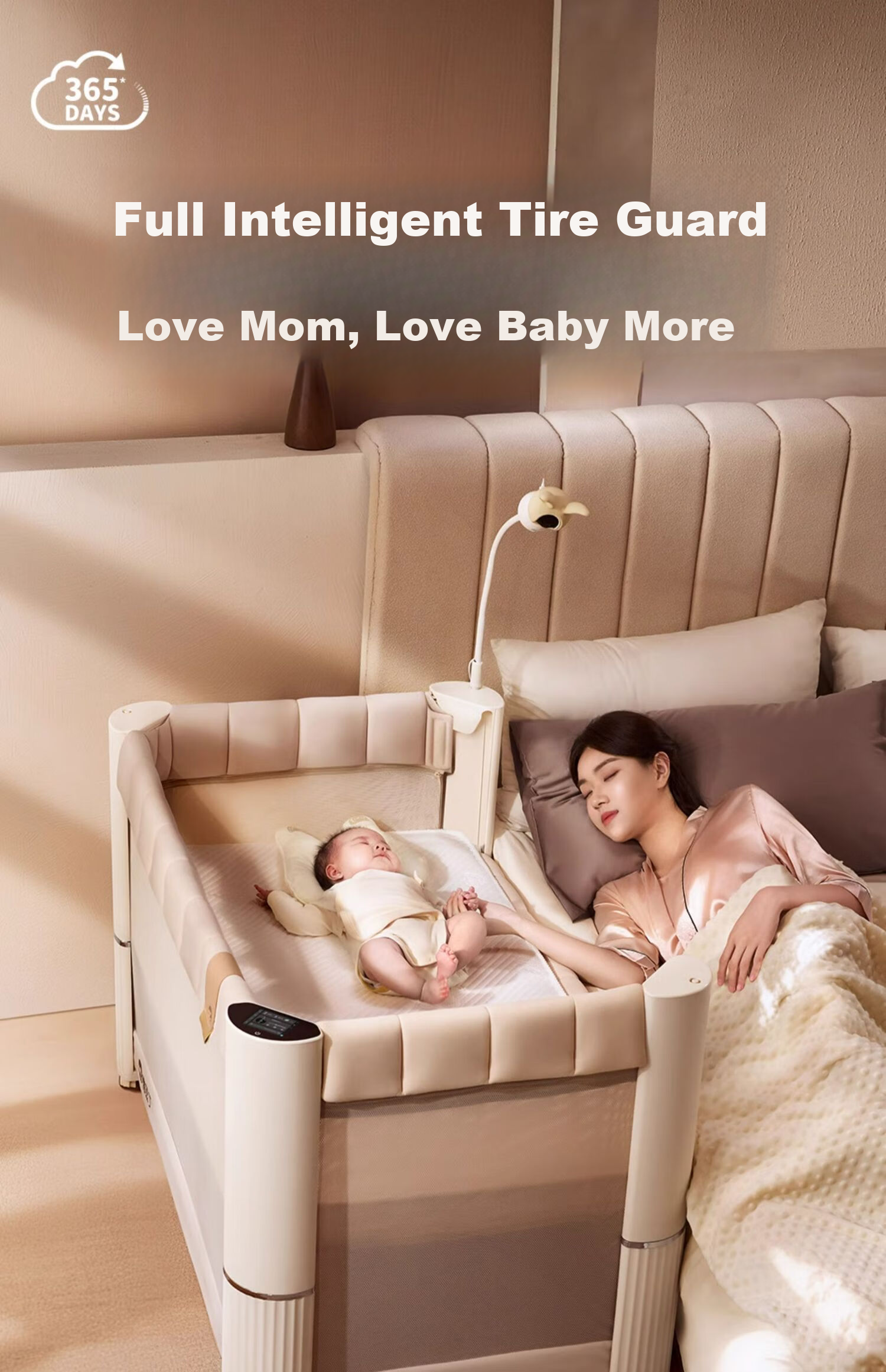 Coolbaby Cloud Baby Crib Mattress, Newborn 4D Fiber Mattress, Children's Mattress, Removable, Suitable for All Seasons 1