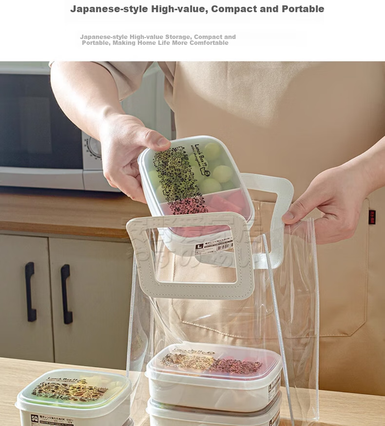 KATEI STORY Imported Fruit Box, Portable Lunch Box for Elementary School Students, Food-Grade Bento Box, Fresh-Keeping Container, Small Lunch Box, Nut Box, Sealed Container 11