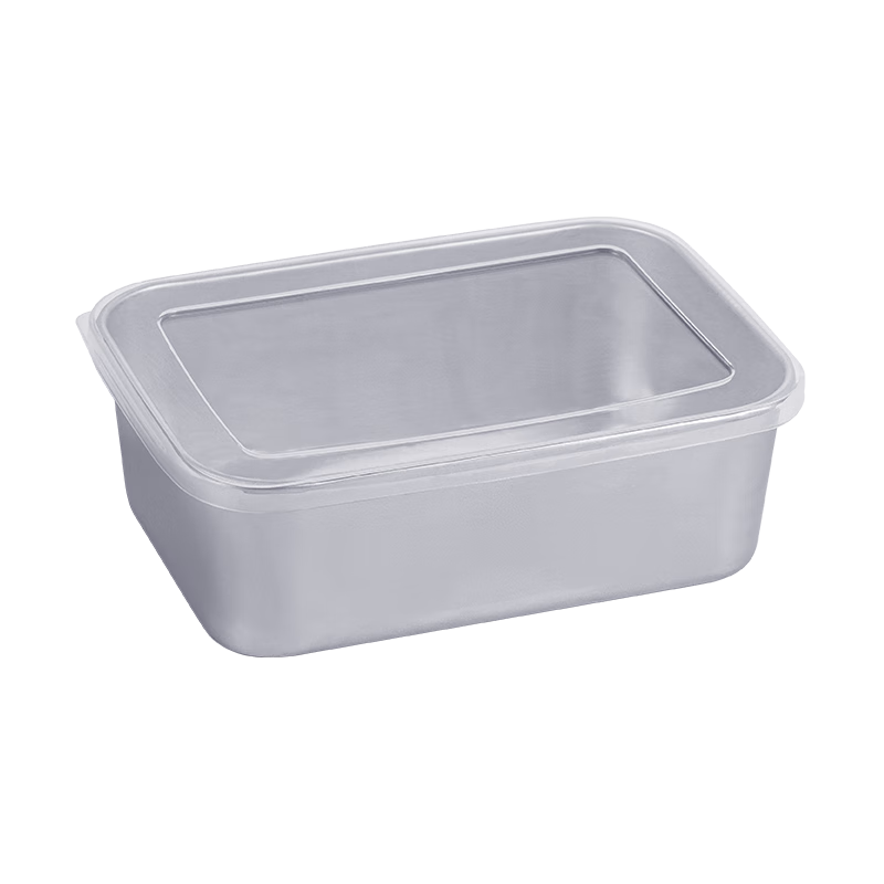 Jinyaoshi Stainless Steel Food Storage Containers, Meal Prep Boxes, Portioning Containers, Refrigerator Organizer Set of 3 Medium-Sized with Lids GK-PC1100