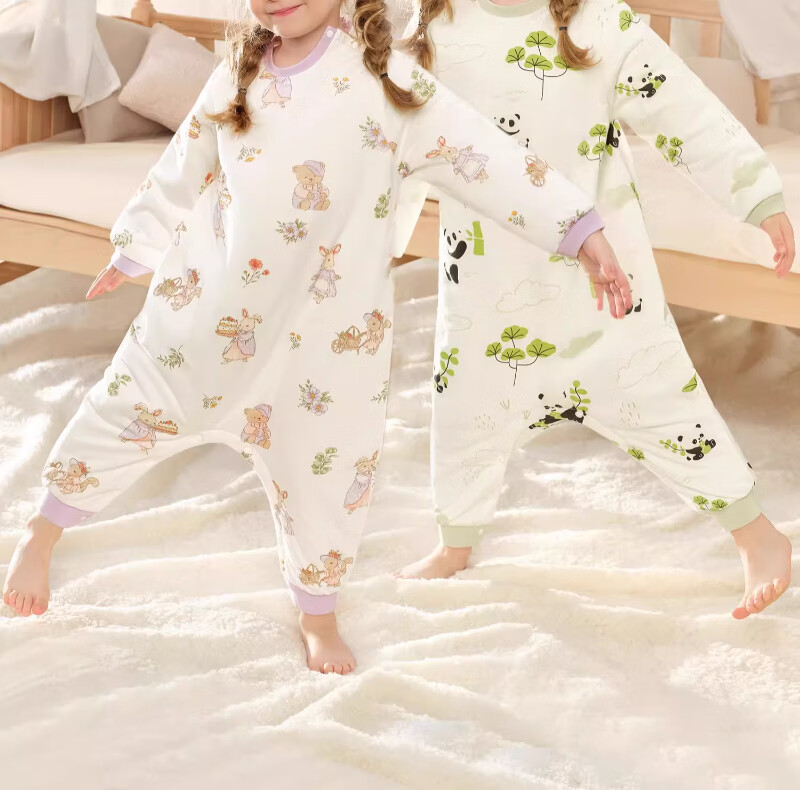 Scoornest Baby Pajamas Autumn Winter Spring Pure Cotton 2025 New Children's Homewear One-piece Cotton Sleepwear for Boys and Girls 2