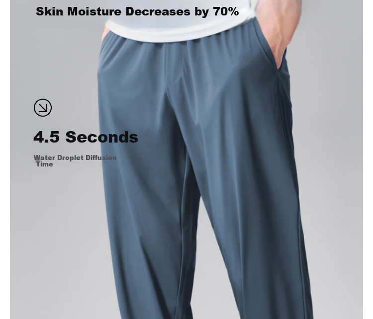JD Original Men's Quick-Dry Sports Pants, Casual Trousers, Spring And Summer Men's Running Fitness Breathable Sweatpants, Training Pants for Men, Gray 2XL 6