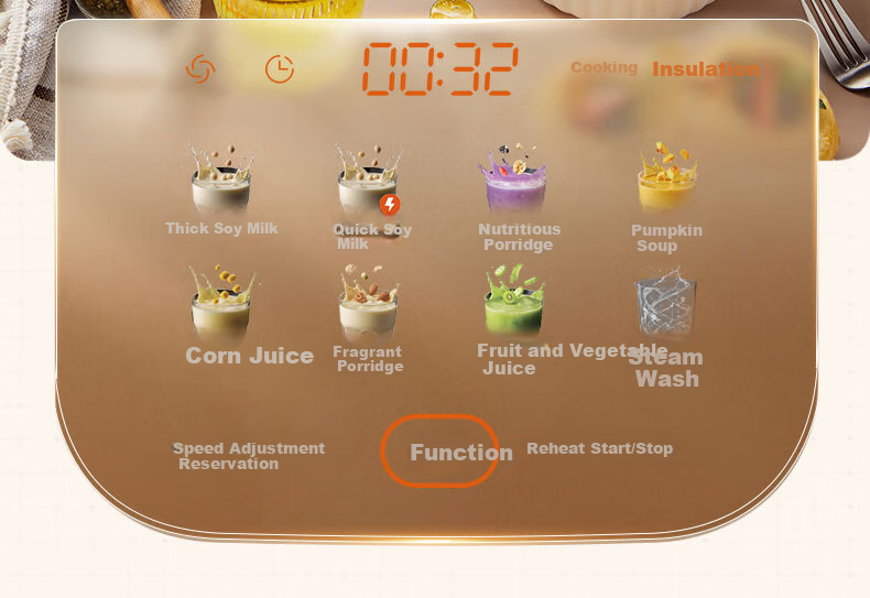SUPOR ZMD Anxin Series, 1.75L Noise-Reducing Programmable Home Soy Milk Maker, Fully Automatic Filterless Direct Drinking Multi-Functional Food Processor, Juicer, Blender SPD023S 11