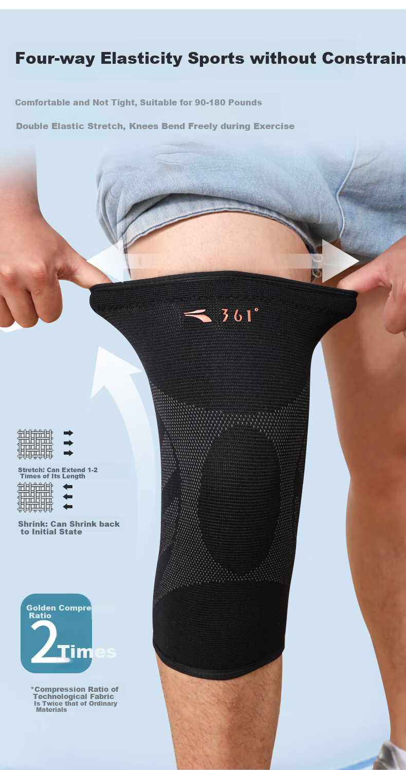 361° Knee Brace for Sports Running Meniscus Injury, Medical-Specific, Suitable for Basketball Badminton Climbing Mountaineering, Warm Knee Joint Arthritis Protection Gear 5