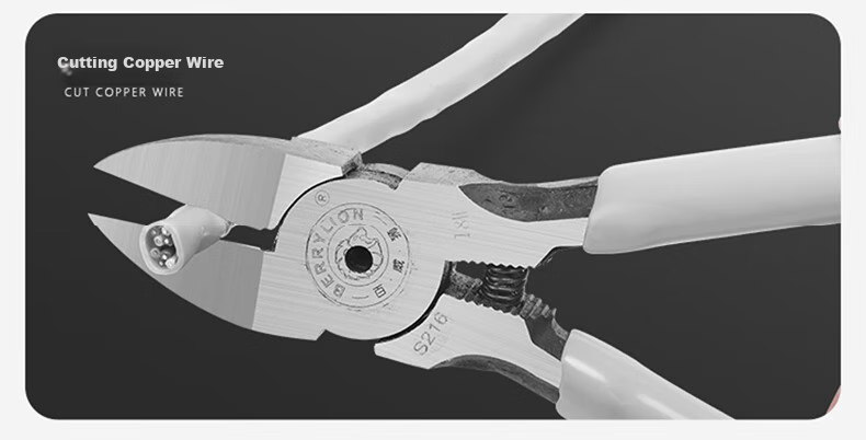 BERRYLION Diagonal Cutting Pliers, Wire Stripping Pliers, Household Electrician's Crimping Pliers, Japanese-Style 6-Inch Side-Cutting Tiger Pliers, Wire Cutting Pliers 7