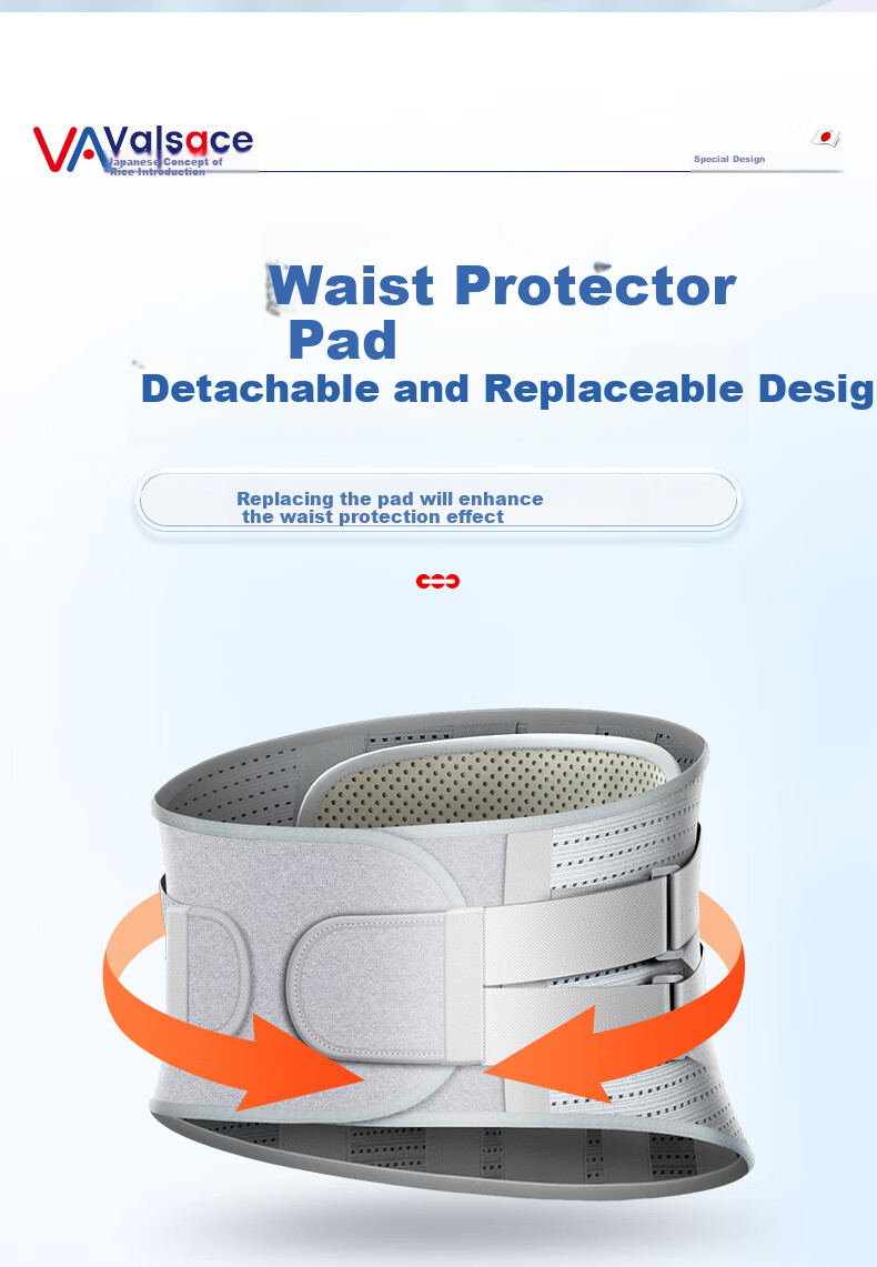Valsace Medical Back Support Belt for Herniated Disc, Lumbar Muscle Strain, Spine Protection, Warmth, Waist Circumference, Steel Plate Support, Autumn And Winter, Size L 12